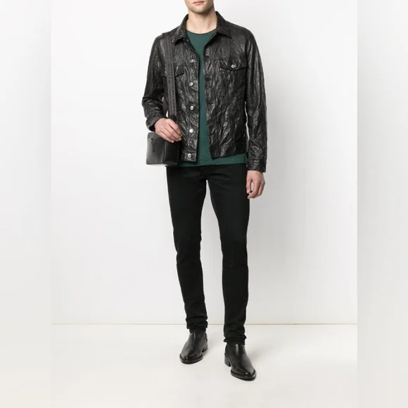 Zadig&VoltaireBase crinkle leather jacket - Picture 3 of 14